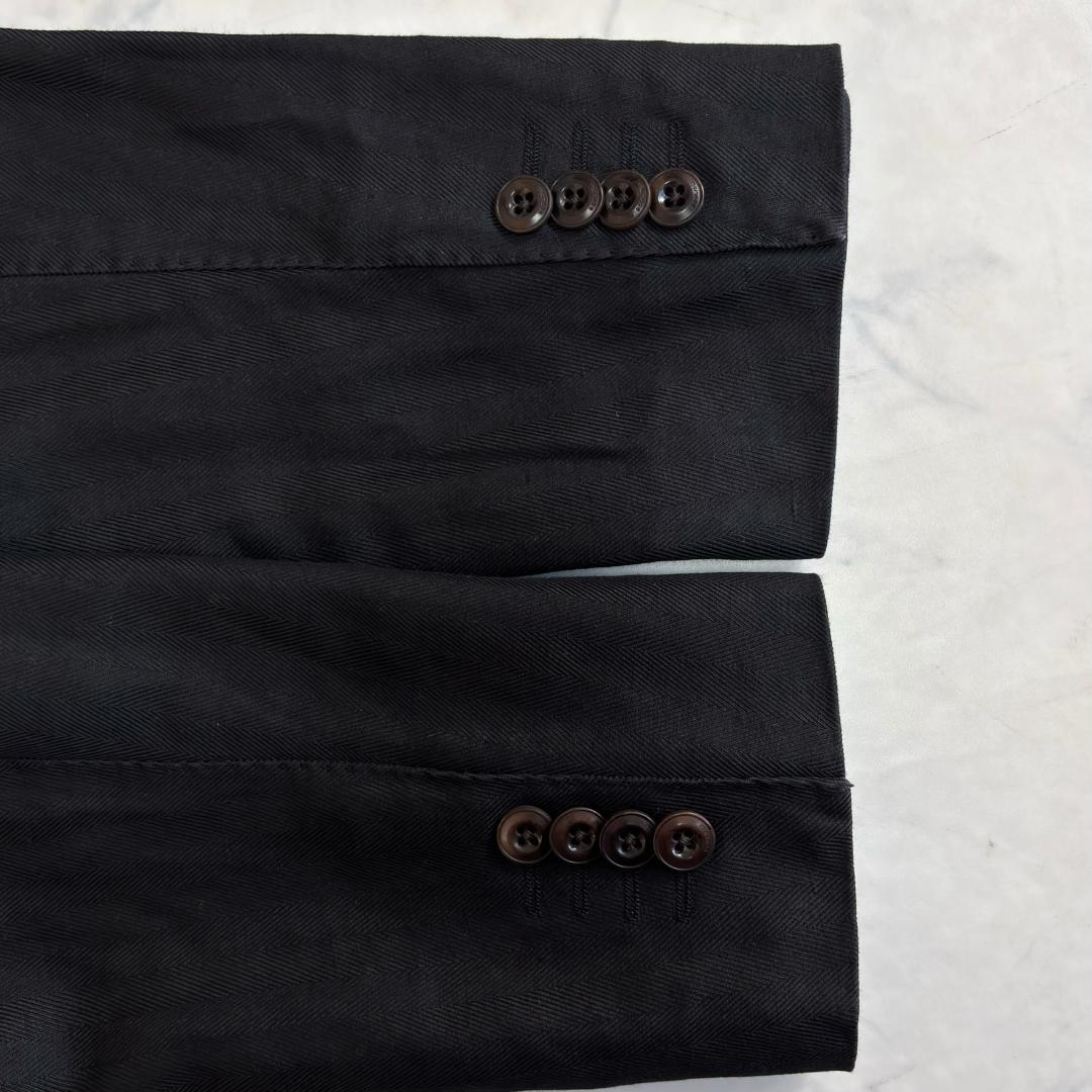 ボリオリ COAT コットンリネン ジャケット 段返り3B 黒 46 ua5