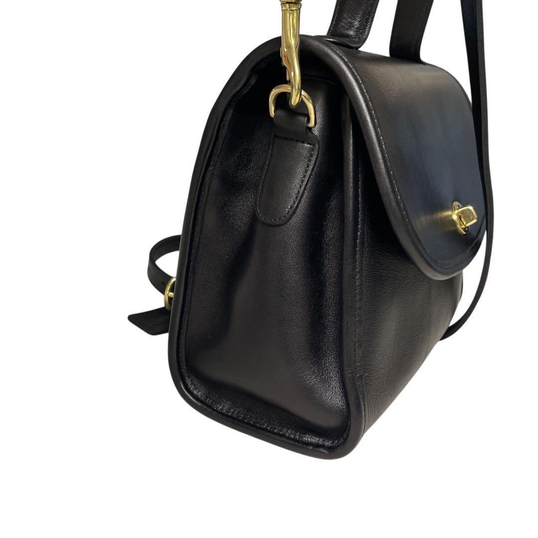 「美品」　オールドコーチ　9977 USA 2way ブラック　ショルダーバッグ