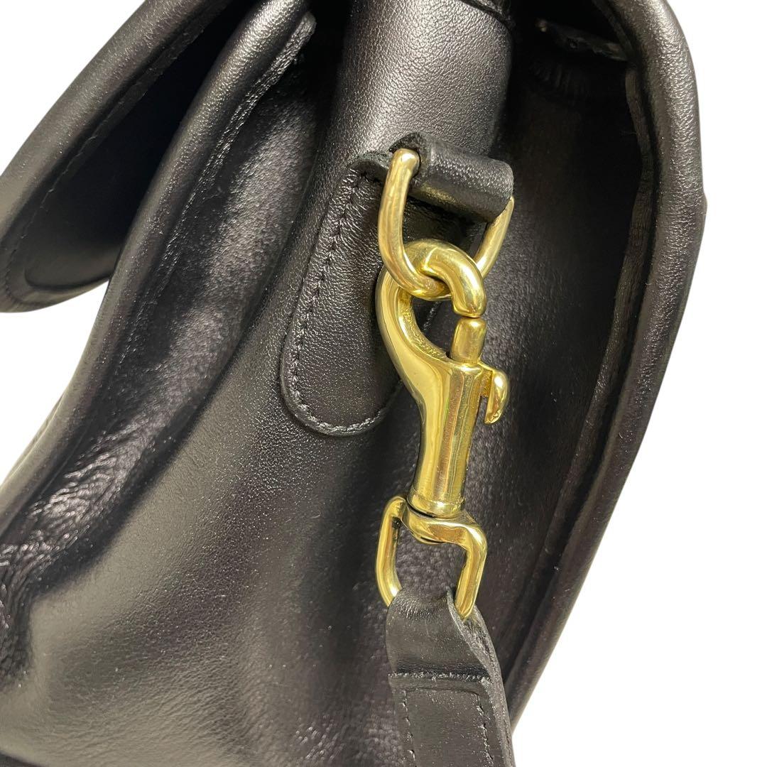 「美品」　オールドコーチ　9977 USA 2way ブラック　ショルダーバッグ