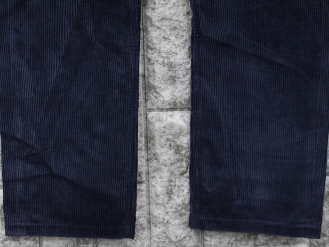 ▲HERMESエルメス コーデュロイ セリエボタン ボタンホックパンツ ブルー系