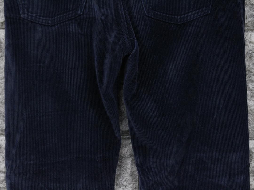 ▲HERMESエルメス コーデュロイ セリエボタン ボタンホックパンツ ブルー系