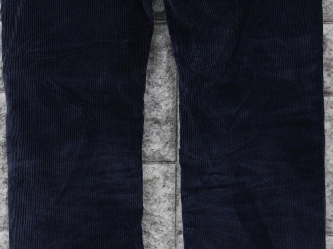 ▲HERMESエルメス コーデュロイ セリエボタン ボタンホックパンツ ブルー系