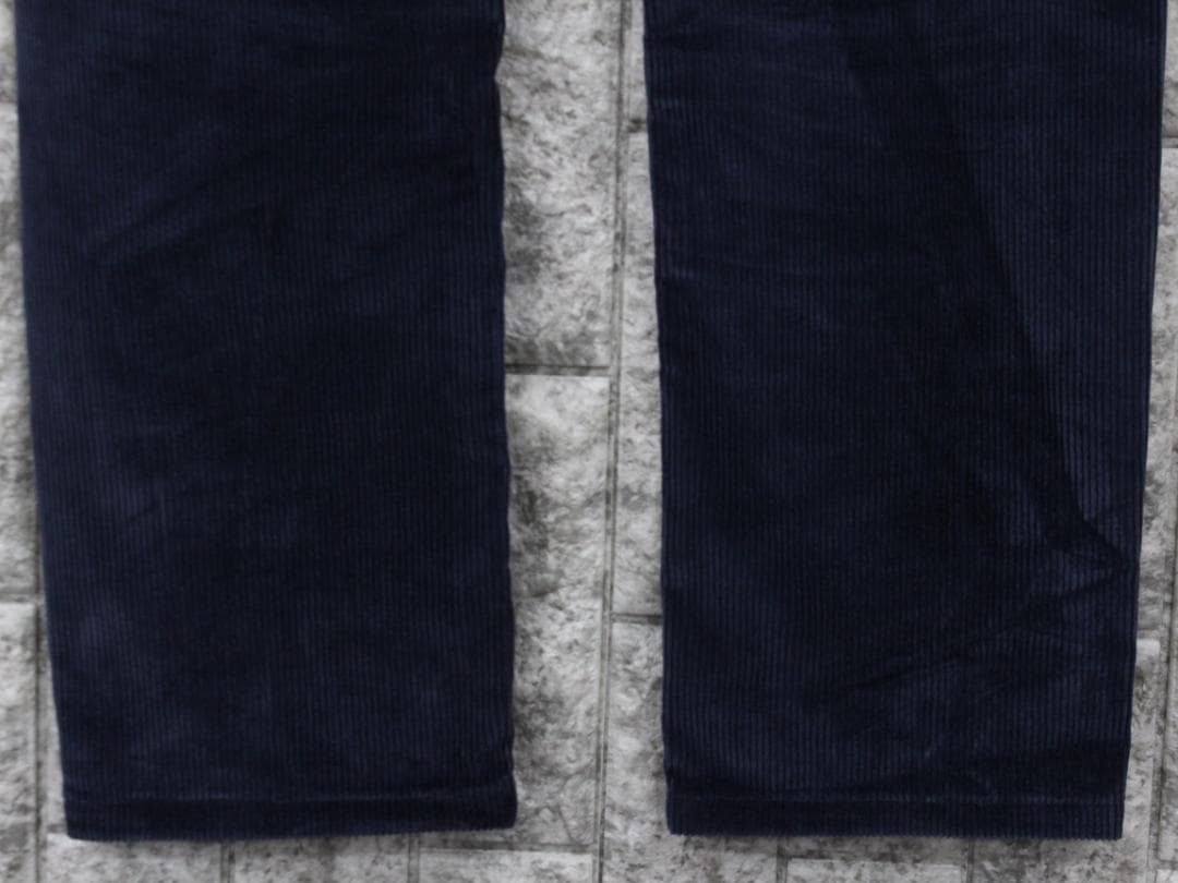 ▲HERMESエルメス コーデュロイ セリエボタン ボタンホックパンツ ブルー系