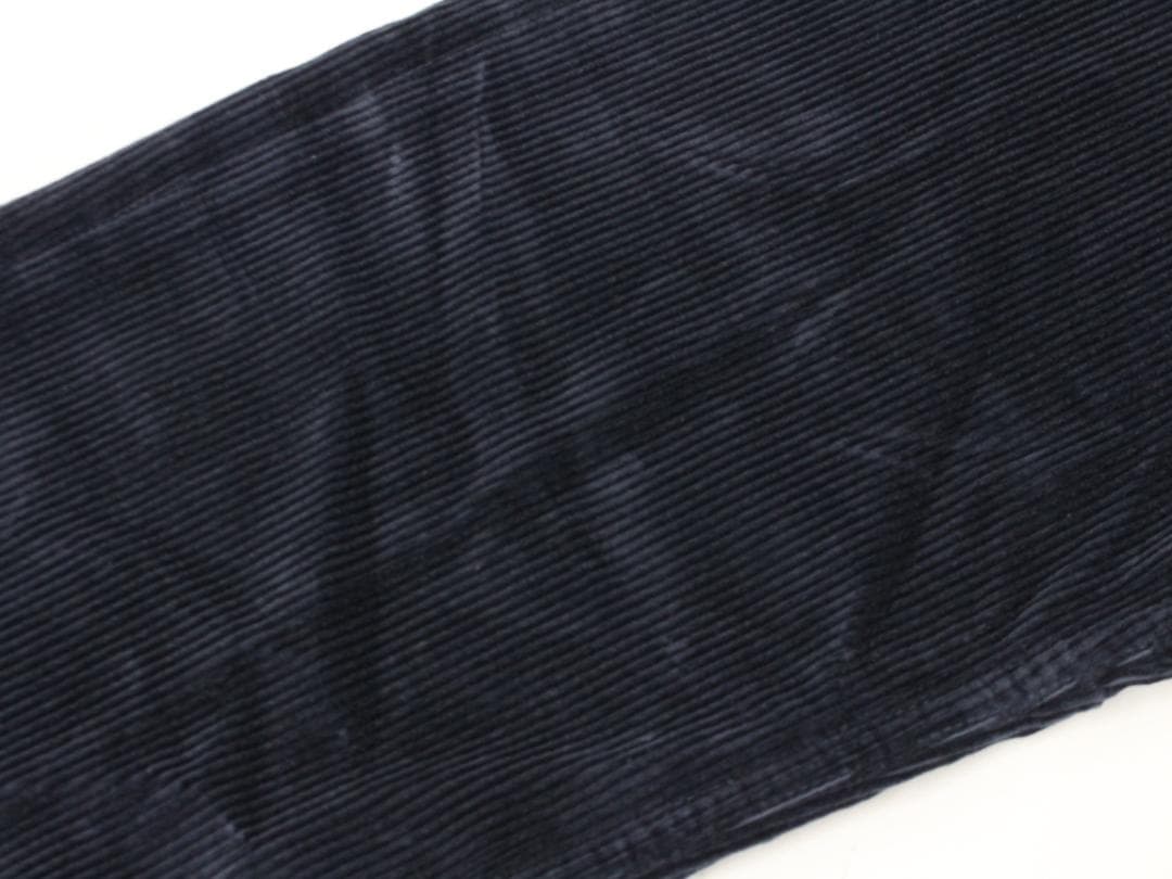 ▲HERMESエルメス コーデュロイ セリエボタン ボタンホックパンツ ブルー系