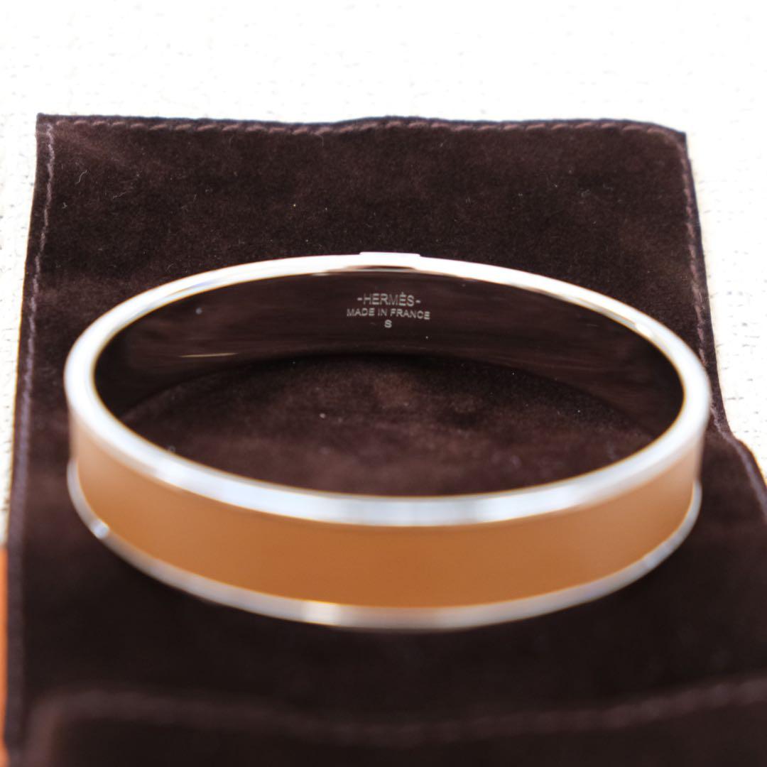 さんさん様　美品　エルメス　HERMÈS バングル ゴールド　シルバー金具