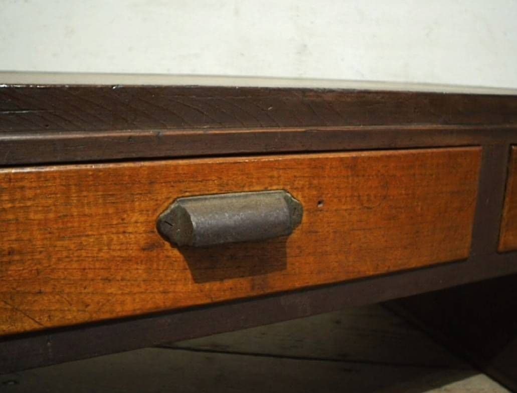 1038 ヴィンテージ　ロータイプの片袖机　文机　ローテーブル　引き出し　レトロ