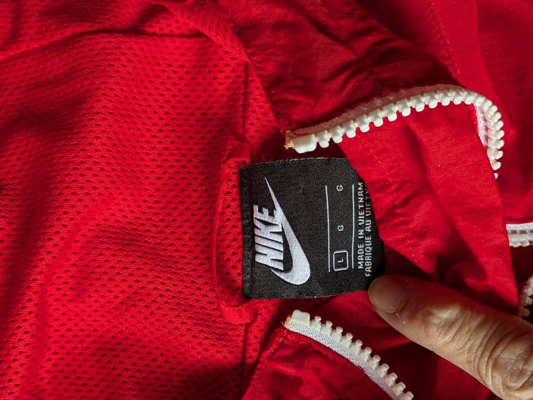 Nike アノラックジャケット Lレッド