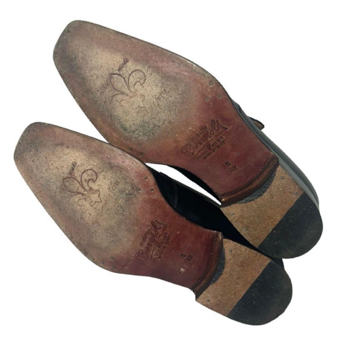 フラテッリボルジョーリ　シングルモンクシューズ　8