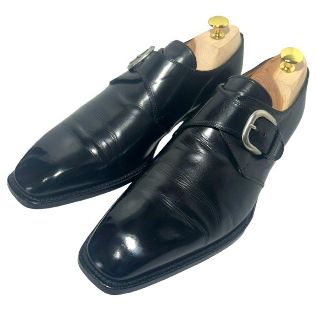 フラテッリボルジョーリ　シングルモンクシューズ　8