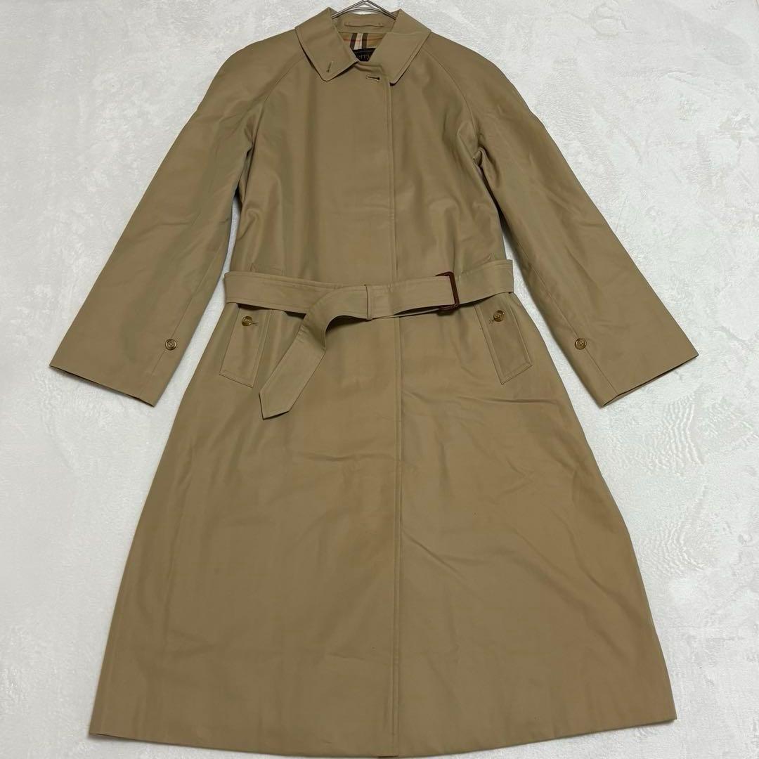 Burberry's ノバチェックベルト付き ステンカラーコート ベージュ