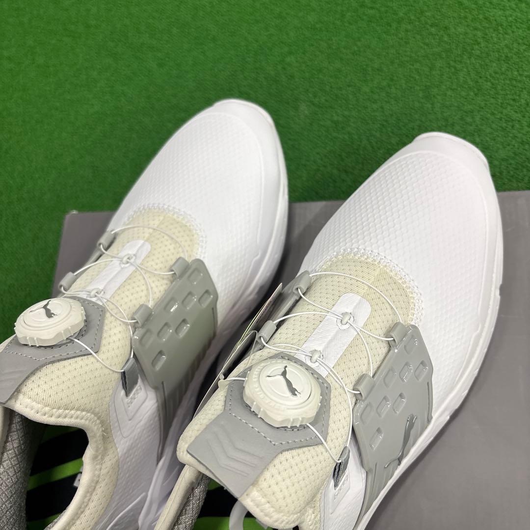 PUMA ゴルフシューズ ホワイト アイコニック27.5