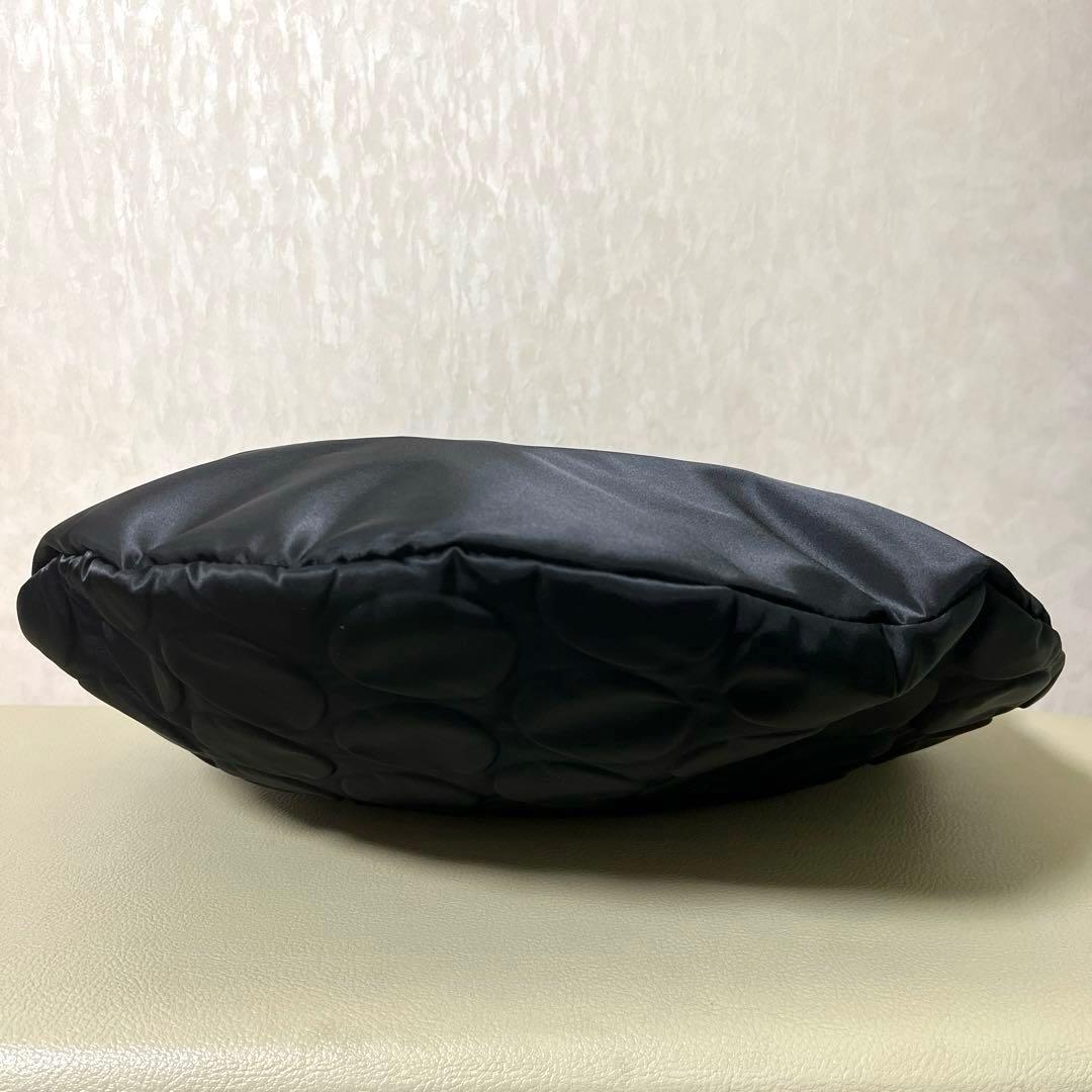 新品＊慈雨 ジウ jiu センソユニコ ドット柄ハンドバッグ トートバッグ 黒