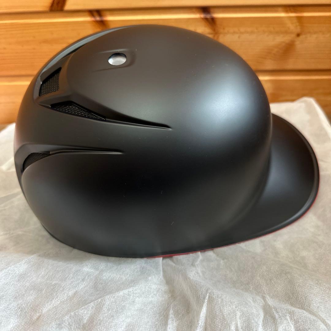⭐️未使用 ゼット（ZETT） 軟式打者用片耳ヘルメット つや消ブラック オーダー