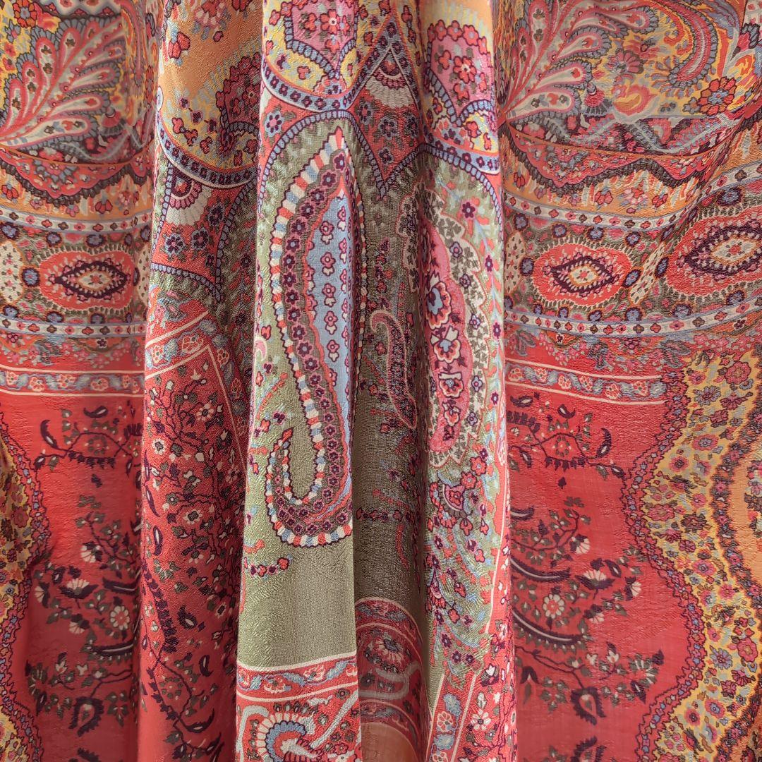 エトロ 民族調ヴィンテージウール ショール