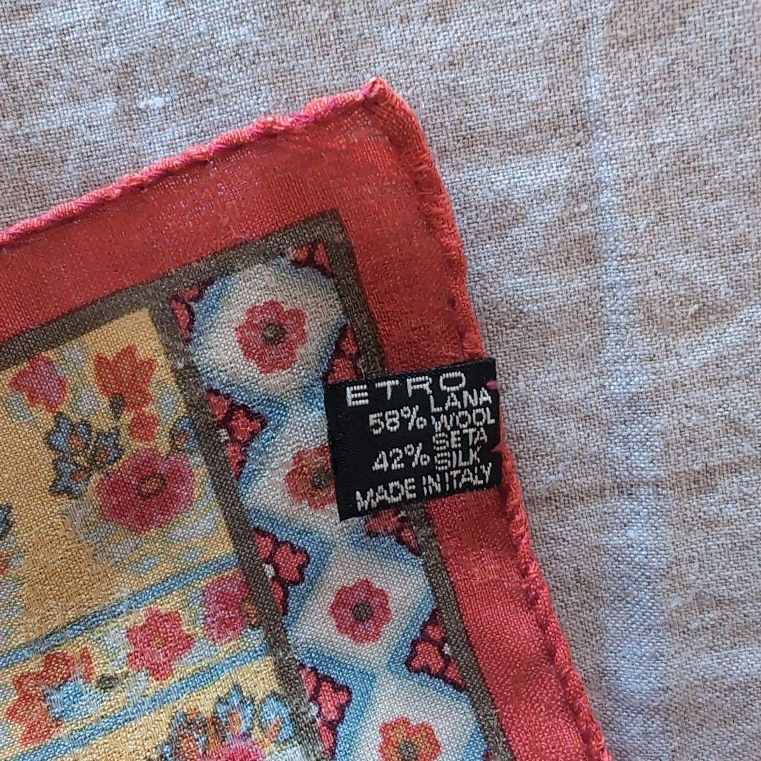 エトロ 民族調ヴィンテージウール ショール