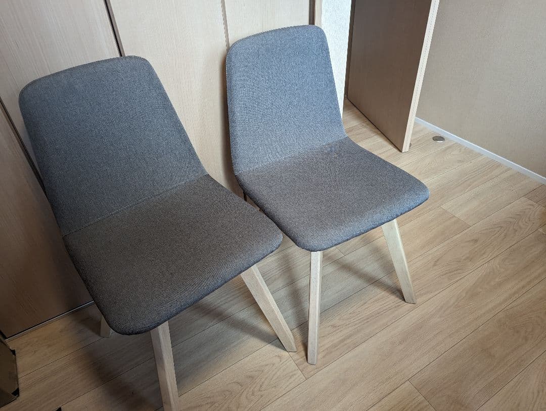 LOWYA　ダイニングチェア2脚セット