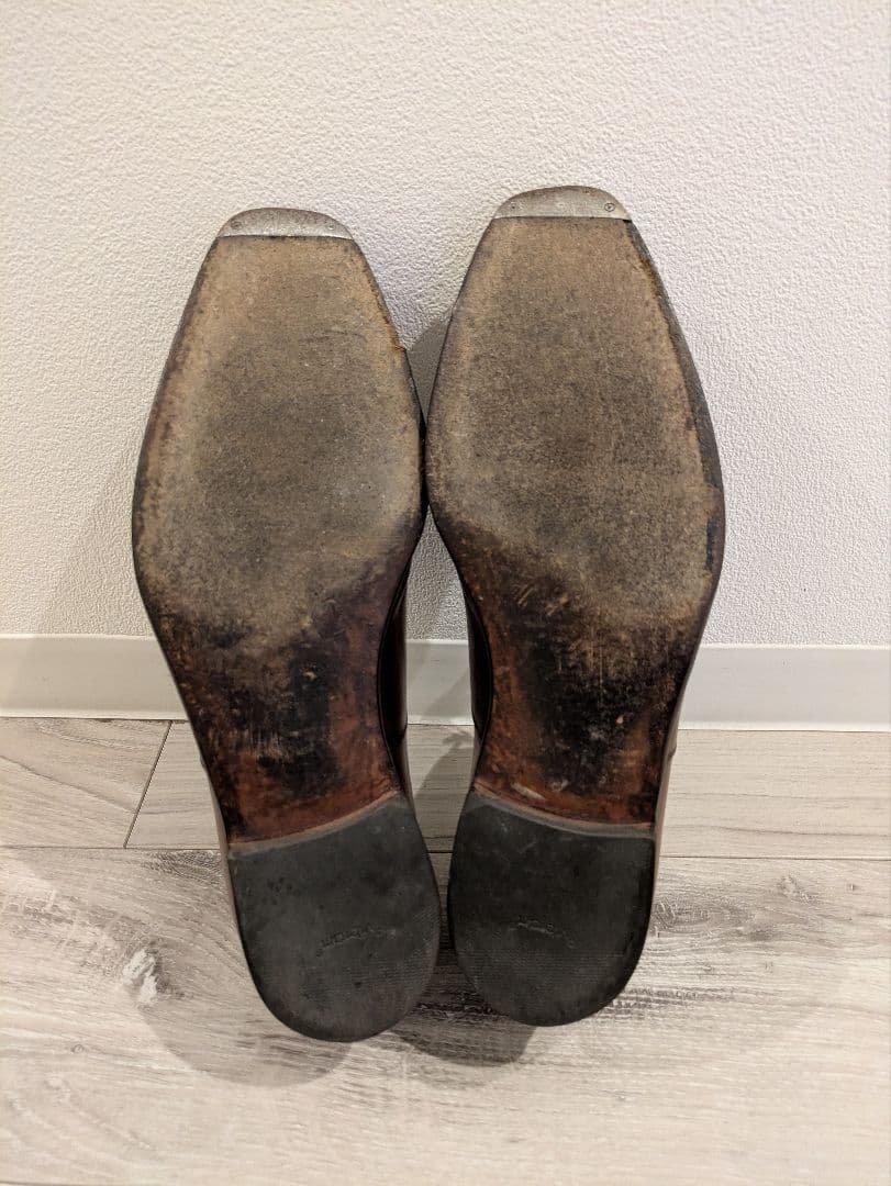 Crockett＆Jones ストレートチップ AUDLEY UK7.5 茶色