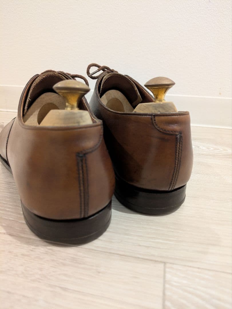 Crockett＆Jones ストレートチップ AUDLEY UK7.5 茶色