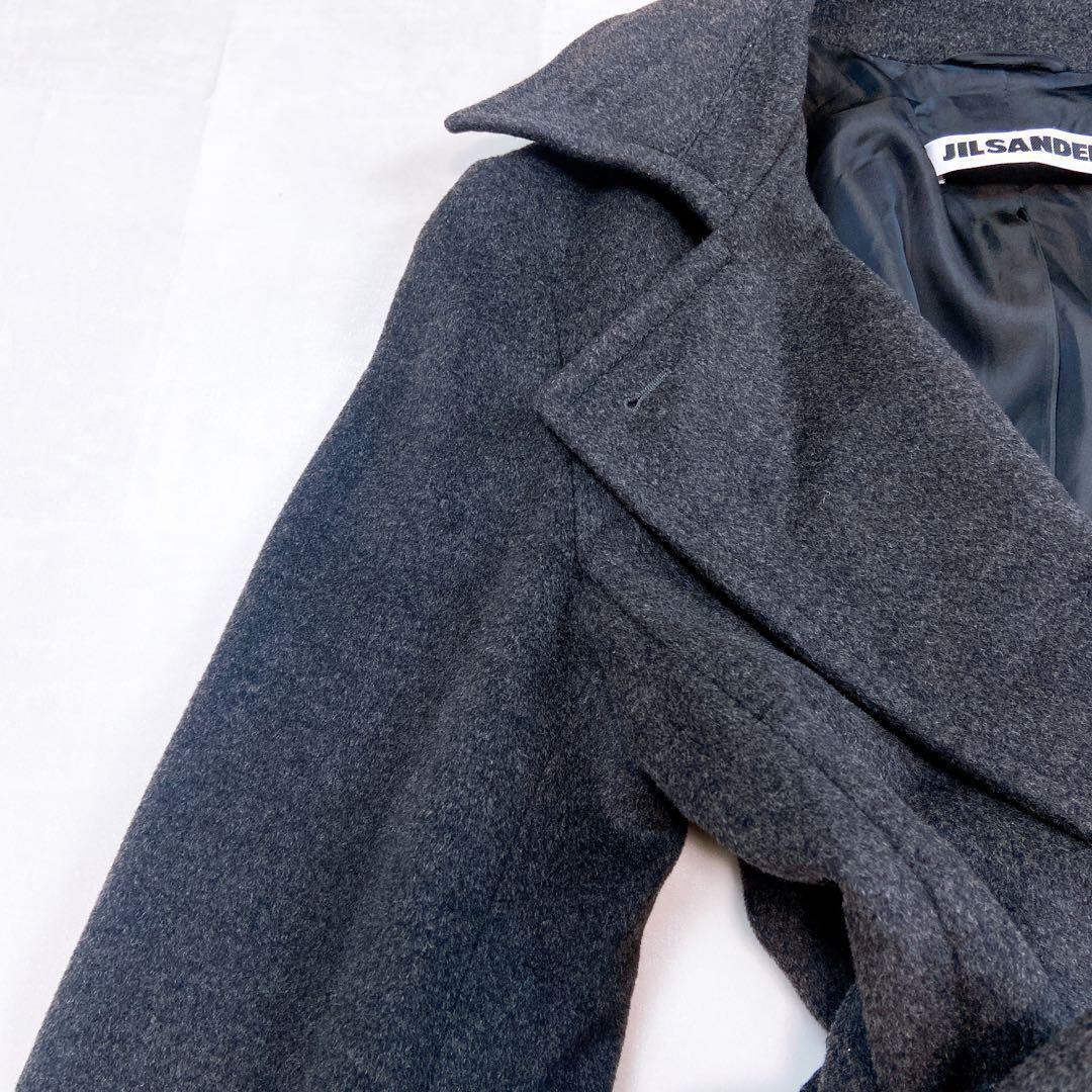 ★美品！ロング102cm丈 ジルサンダー アンゴラ カシゴラ トレンチコート