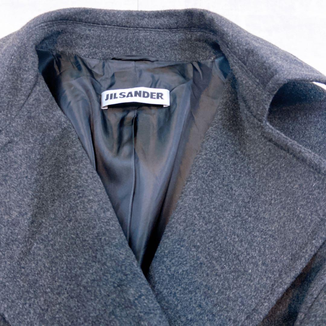 ★美品！ロング102cm丈 ジルサンダー アンゴラ カシゴラ トレンチコート