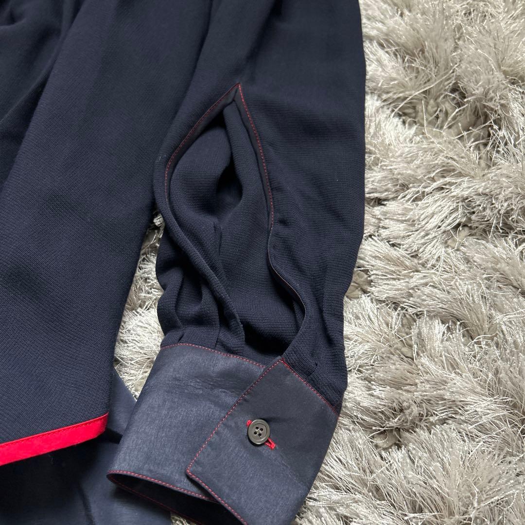 ロエベ　ロングシャツ　シャツドレス　袖シースルー　ターンアップ