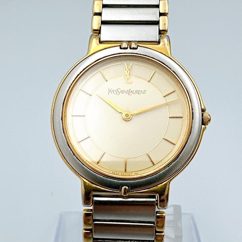 イヴサンローラン 腕時計 ユニセックス メンズ レディース 箱 コマ付 動作良好