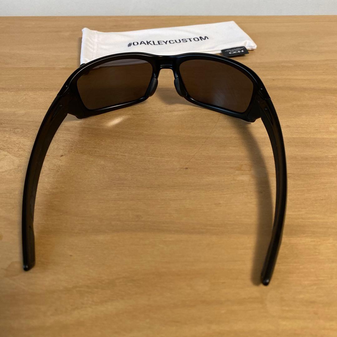 Oakley オークリー　ストレートリンク　ブラック偏光ミラーUSA製サングラス