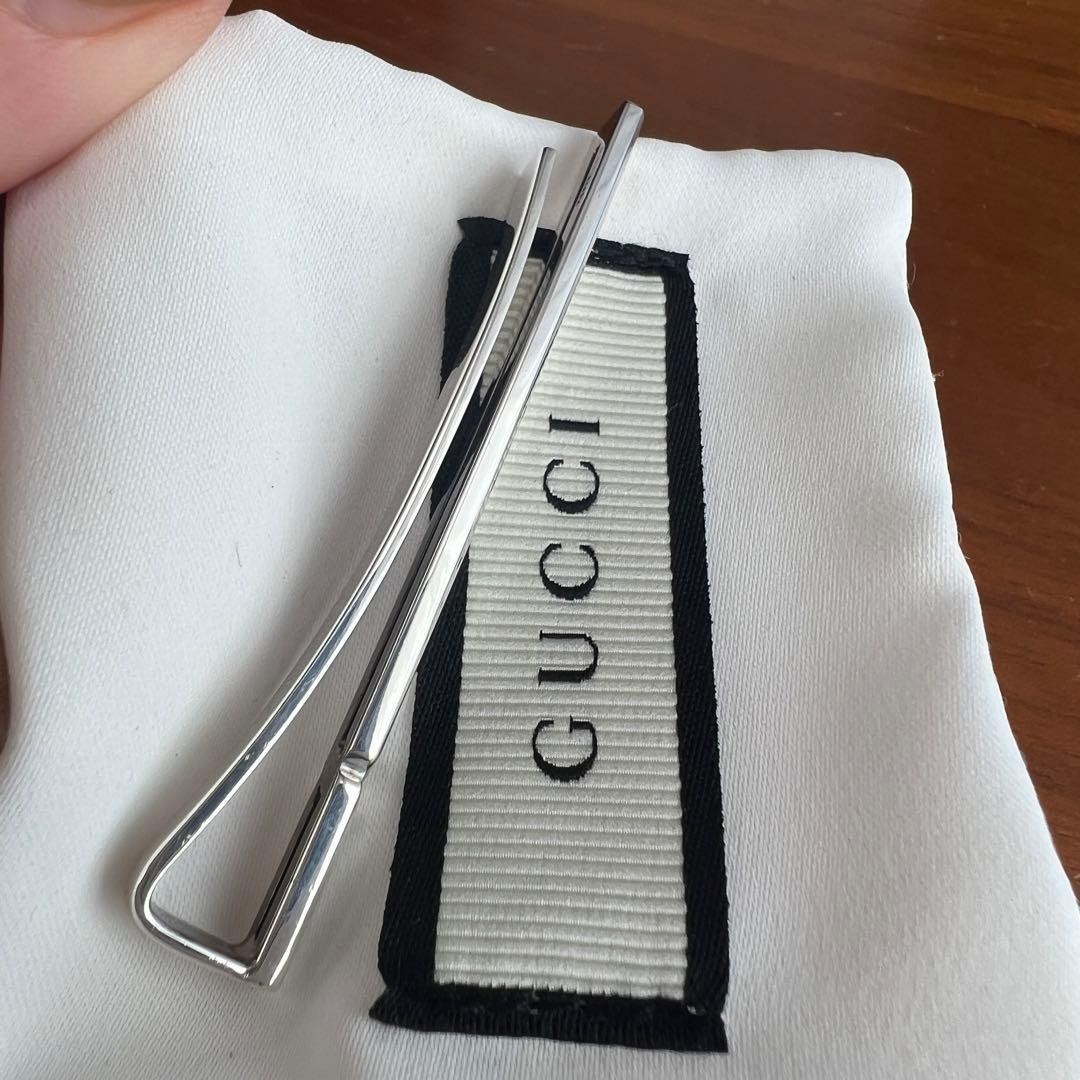 専用　【鏡面仕上】GUCCI ネクタイピン　タイピン　925　仕事　冠婚葬祭