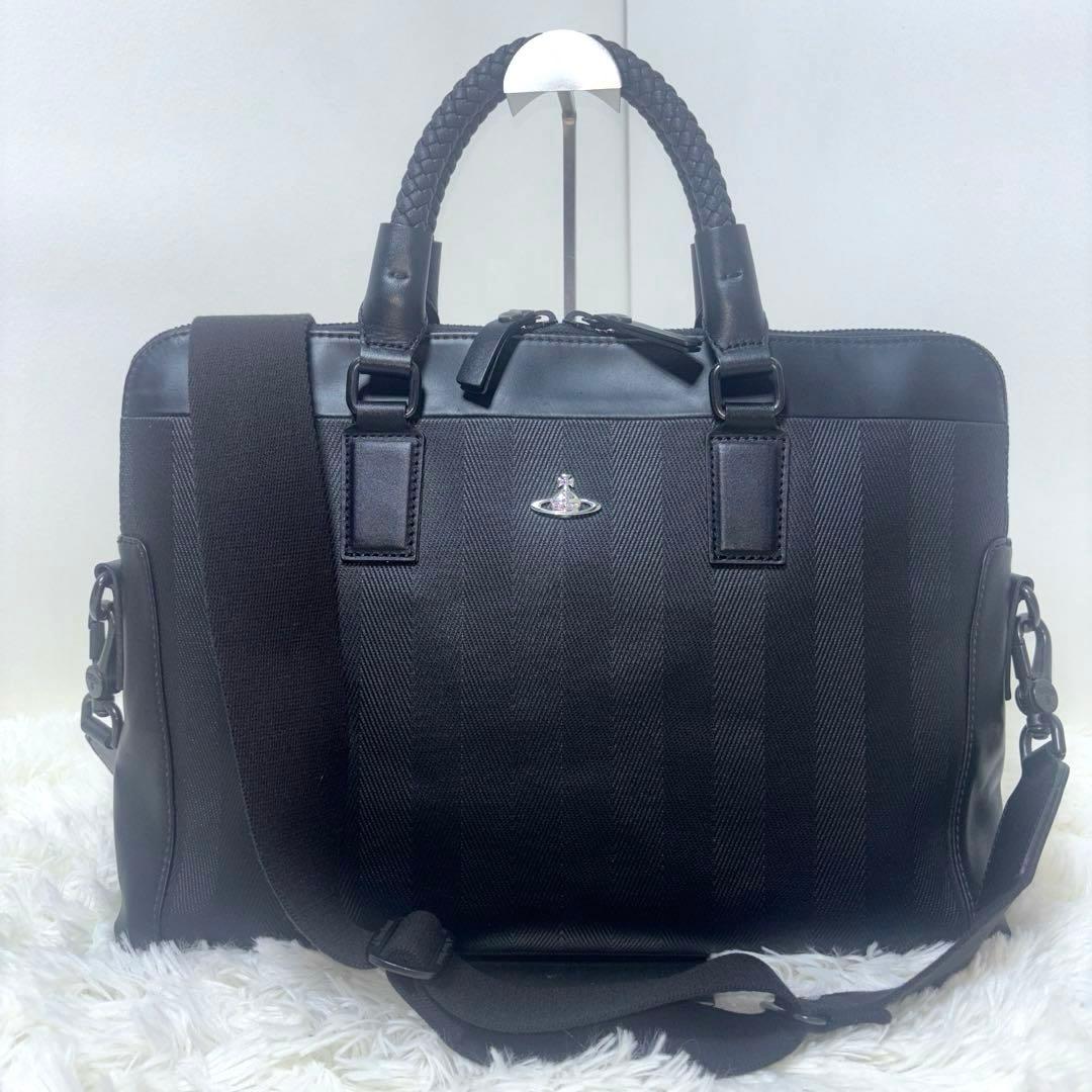 [美品] Vivienne Westwood ビジネスバッグ 2way 黒