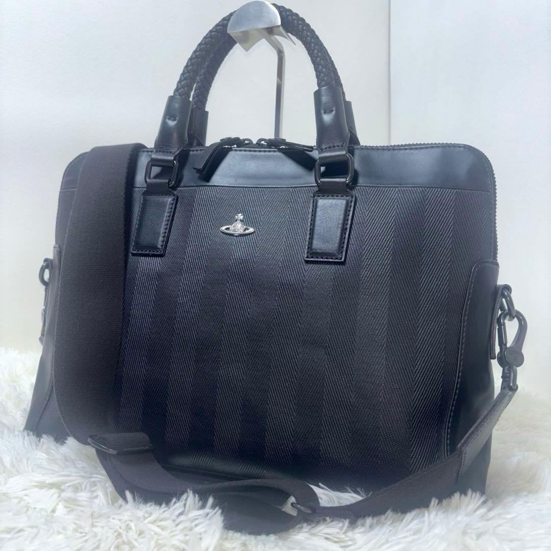 [美品] Vivienne Westwood ビジネスバッグ 2way 黒