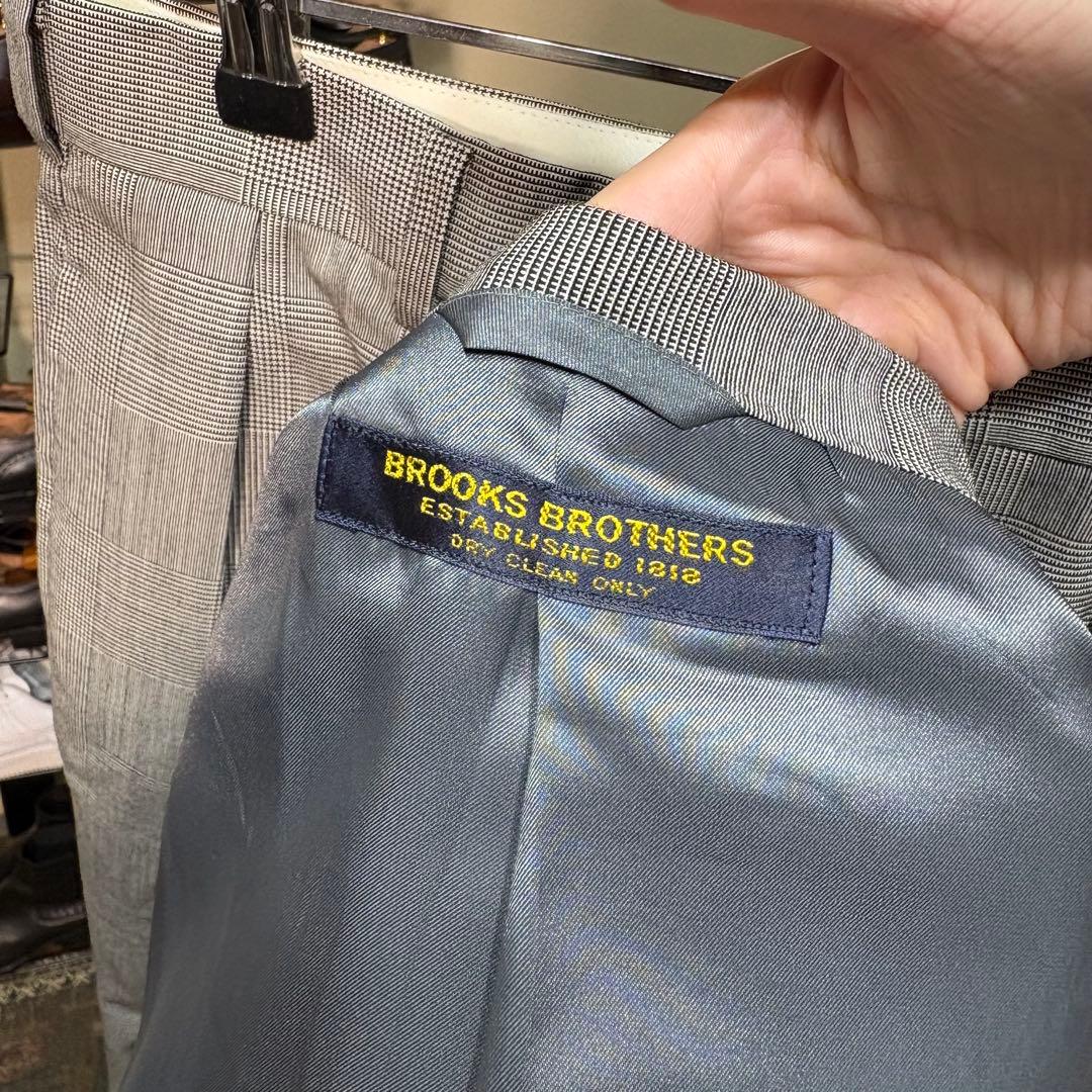brooks brothers ダブルブレストスーツ グレンチェック
