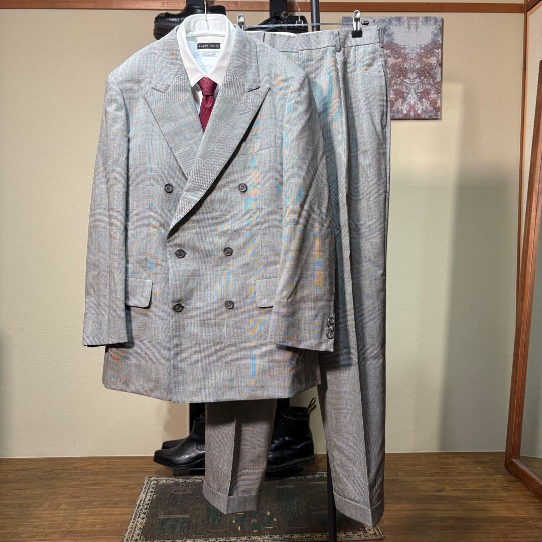 brooks brothers ダブルブレストスーツ グレンチェック