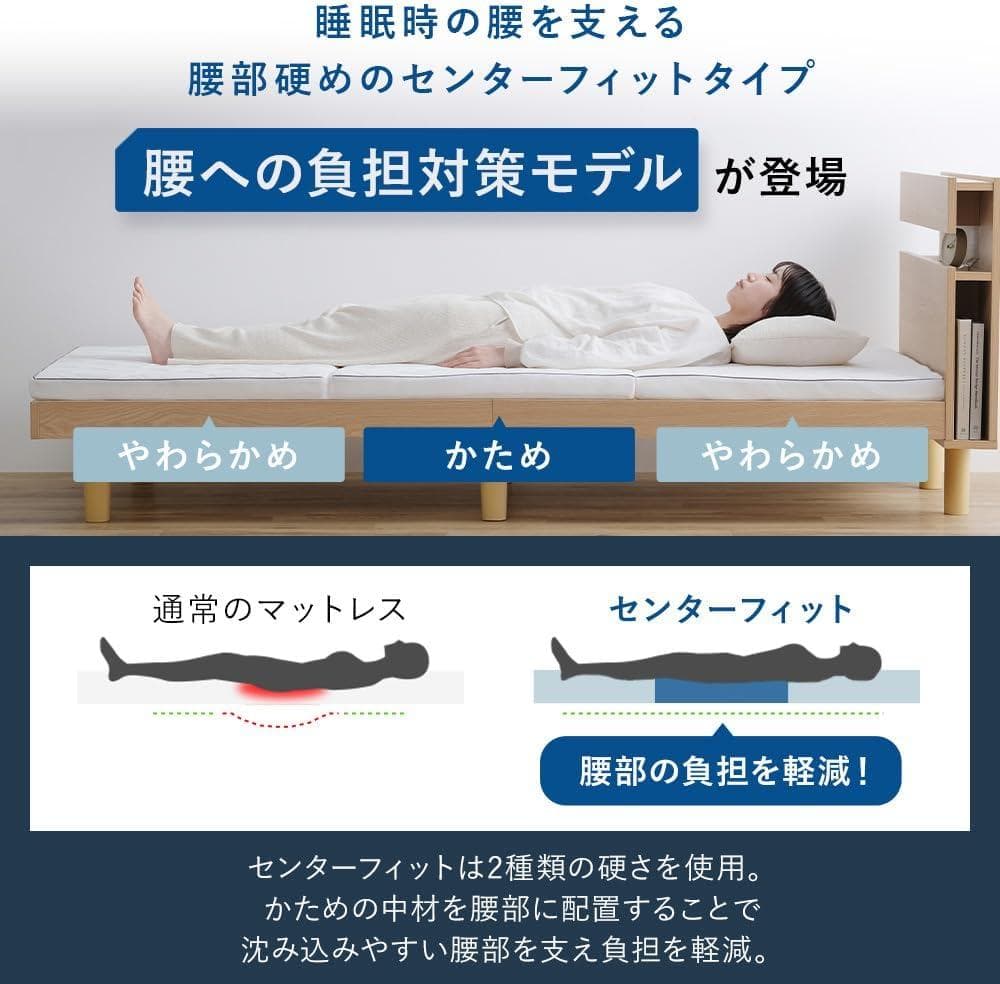 アイリス エアリーマットレス シングルサイズ ホワイト MARS5W-S