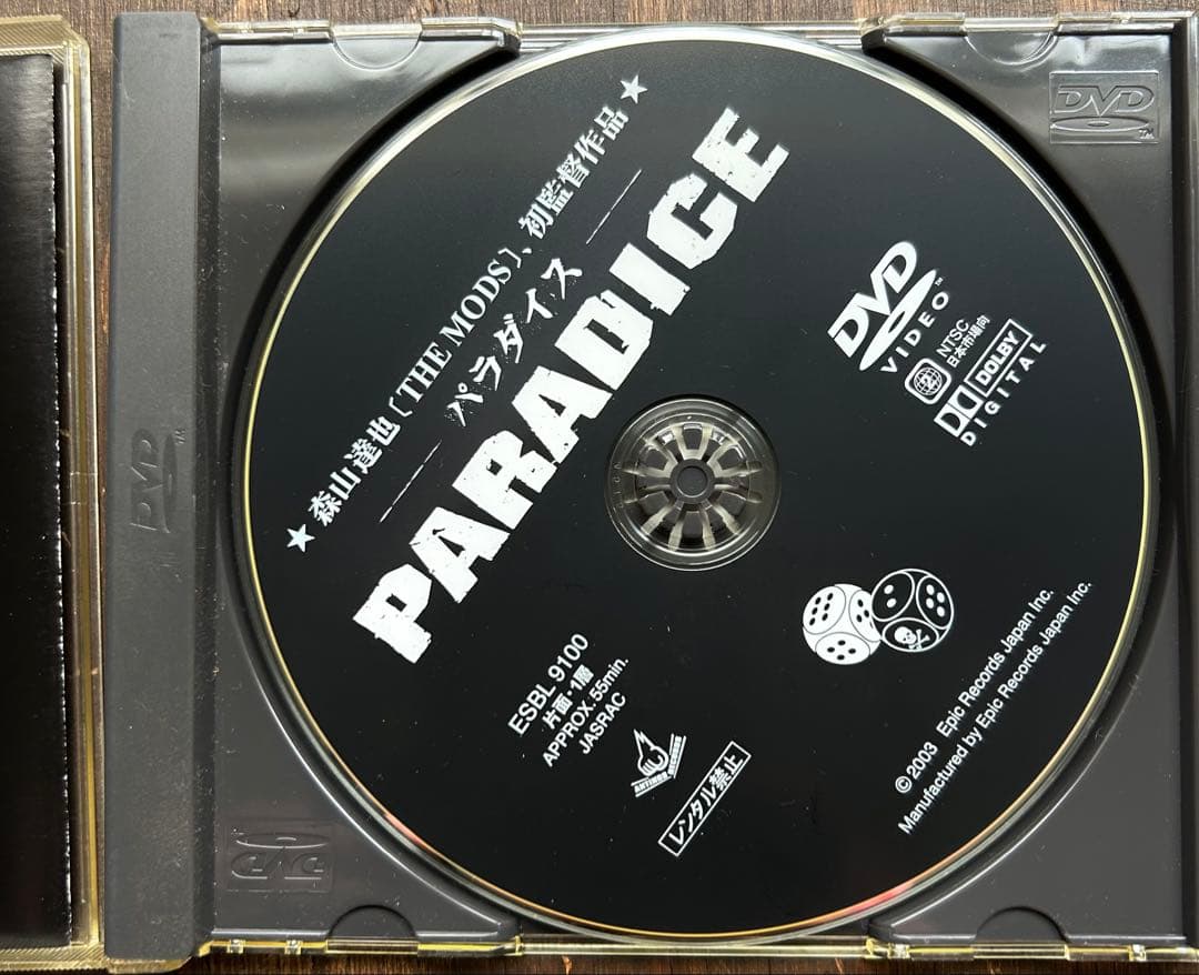 激レア森山達也監督映画 paradice DVD + MODS サウンドトラック