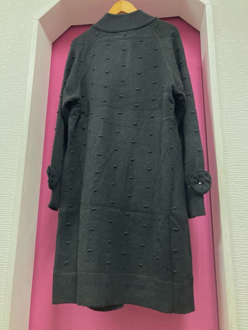 ♡スパンコールボアニット×ボッブル編ニットジャケット