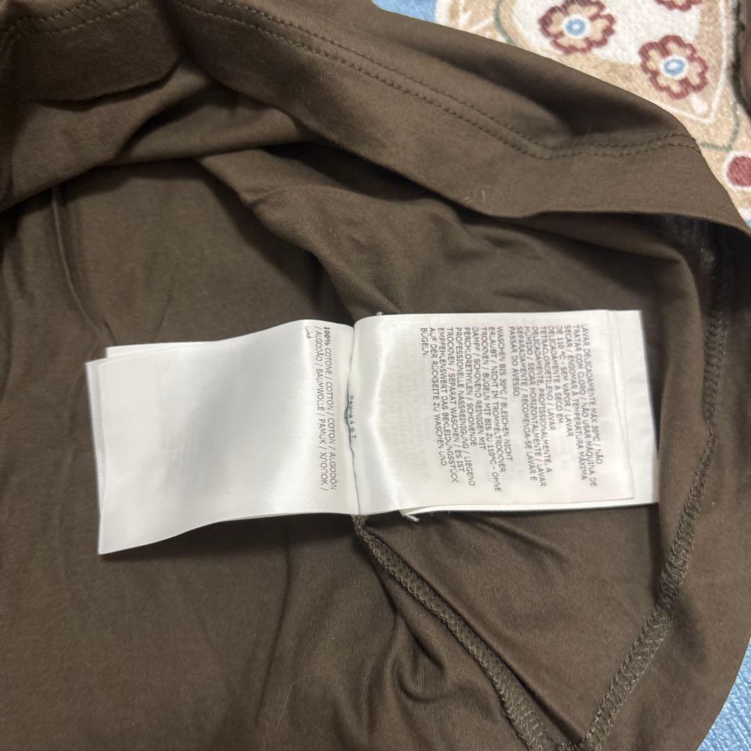 MONCLER ダークグリーン 長袖Tシャツ