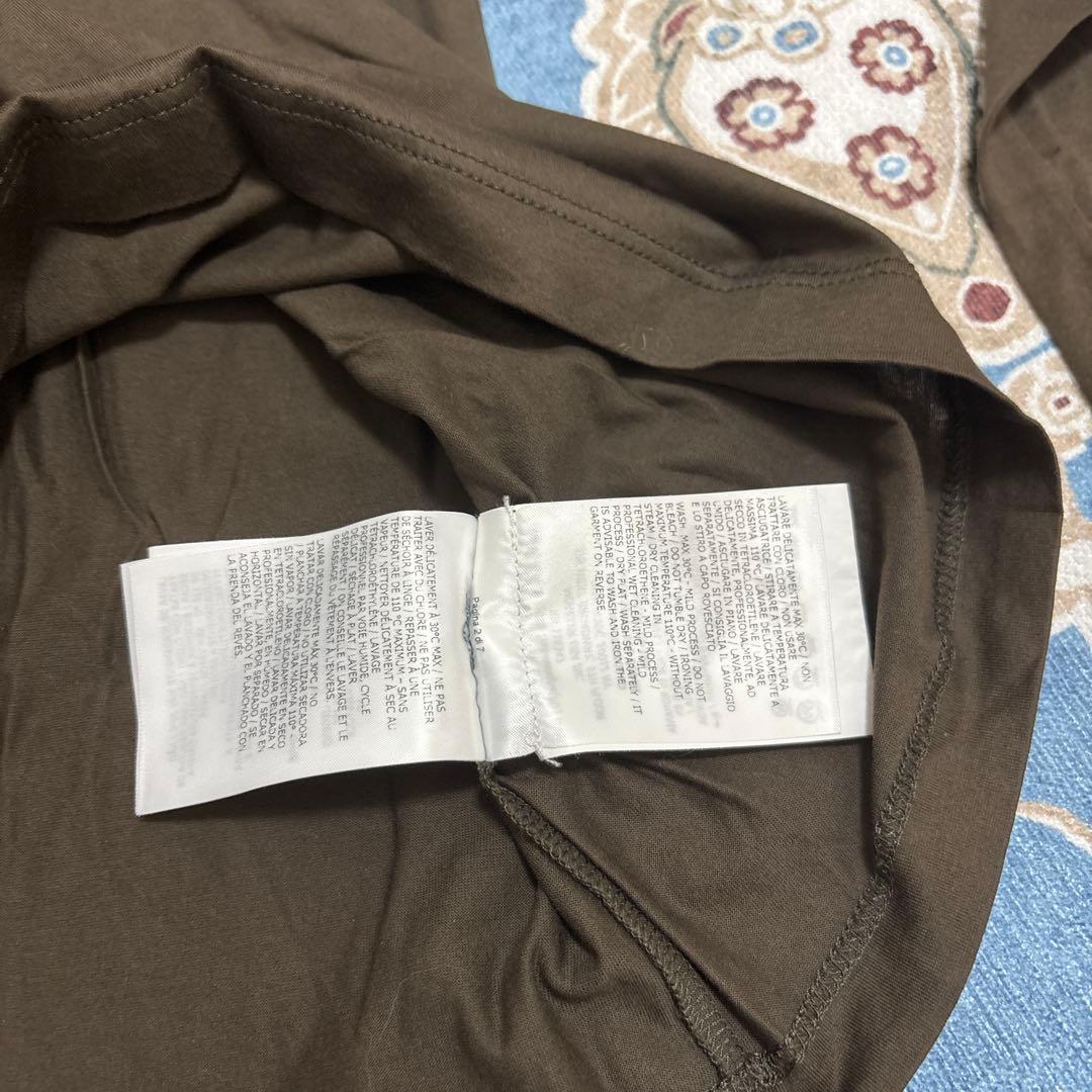 MONCLER ダークグリーン 長袖Tシャツ