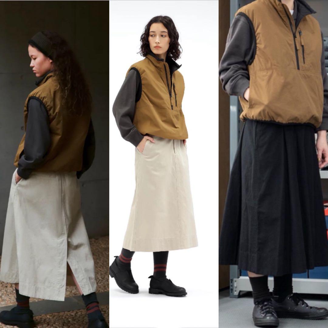 MHL コットンナイロン　中綿ベスト