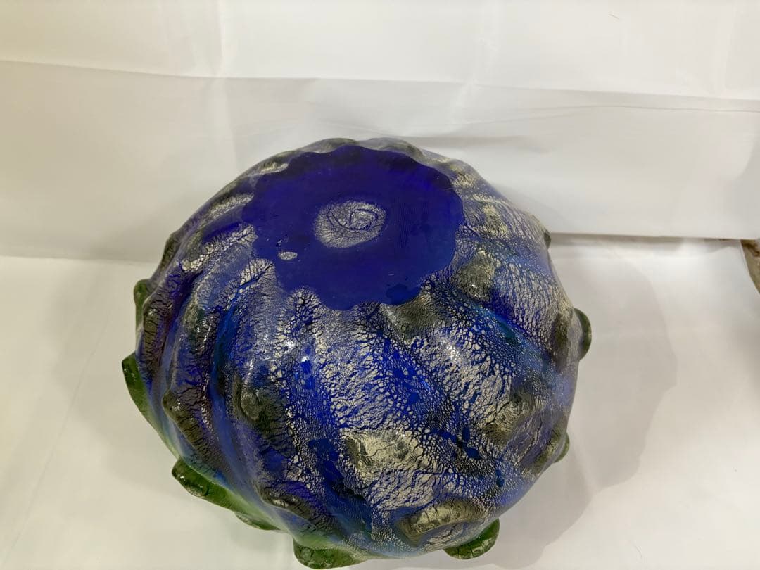 【稲嶺盛吉】琉球ガラス　壺②