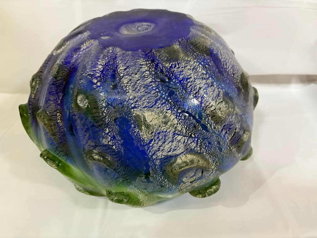 【稲嶺盛吉】琉球ガラス　壺②