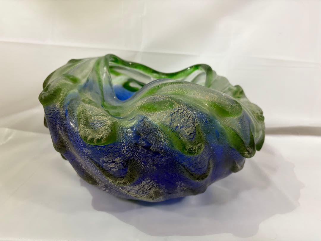 【稲嶺盛吉】琉球ガラス　壺②