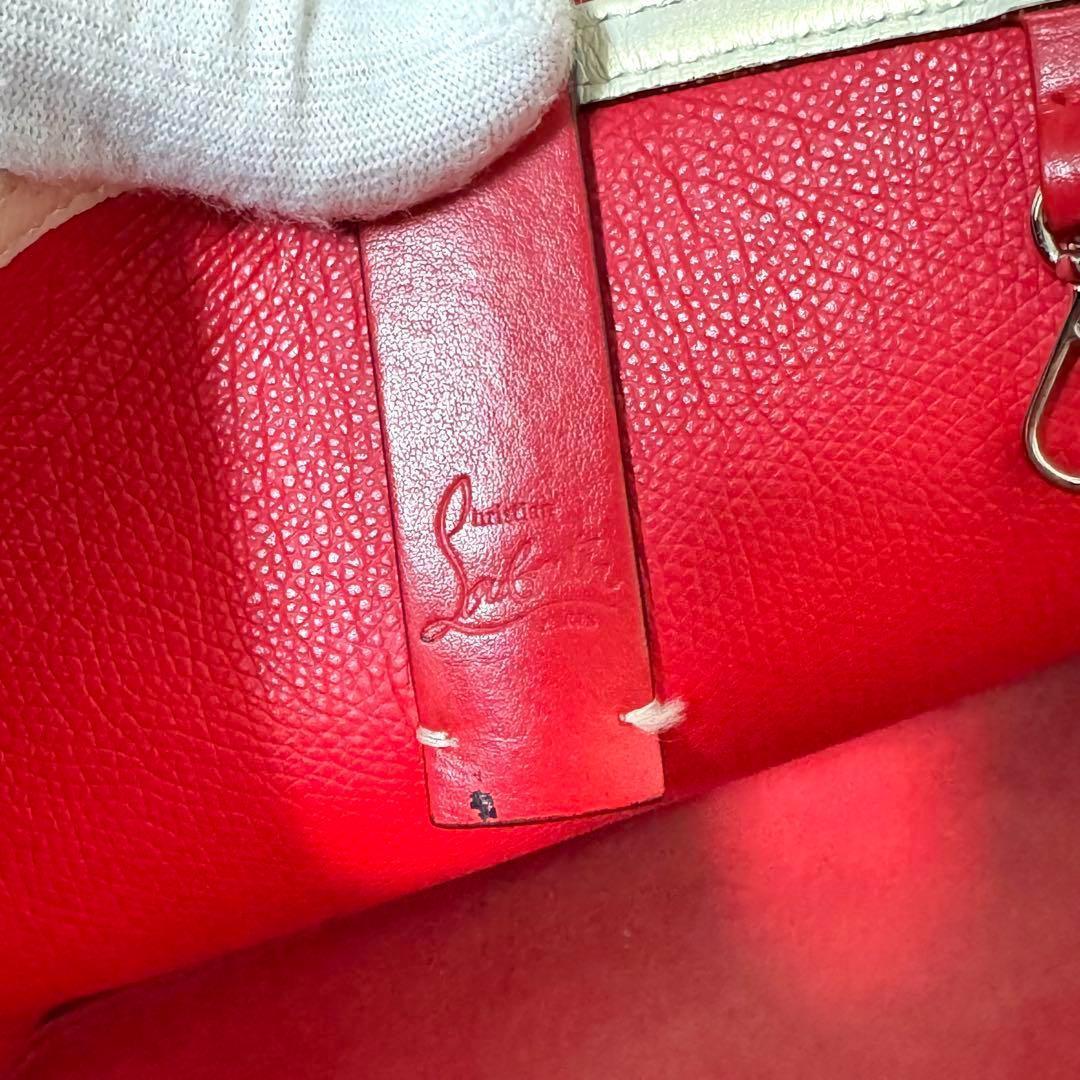 クリスチャン ルブタン トートバッグ カバタ スタッズ ポーチ付き