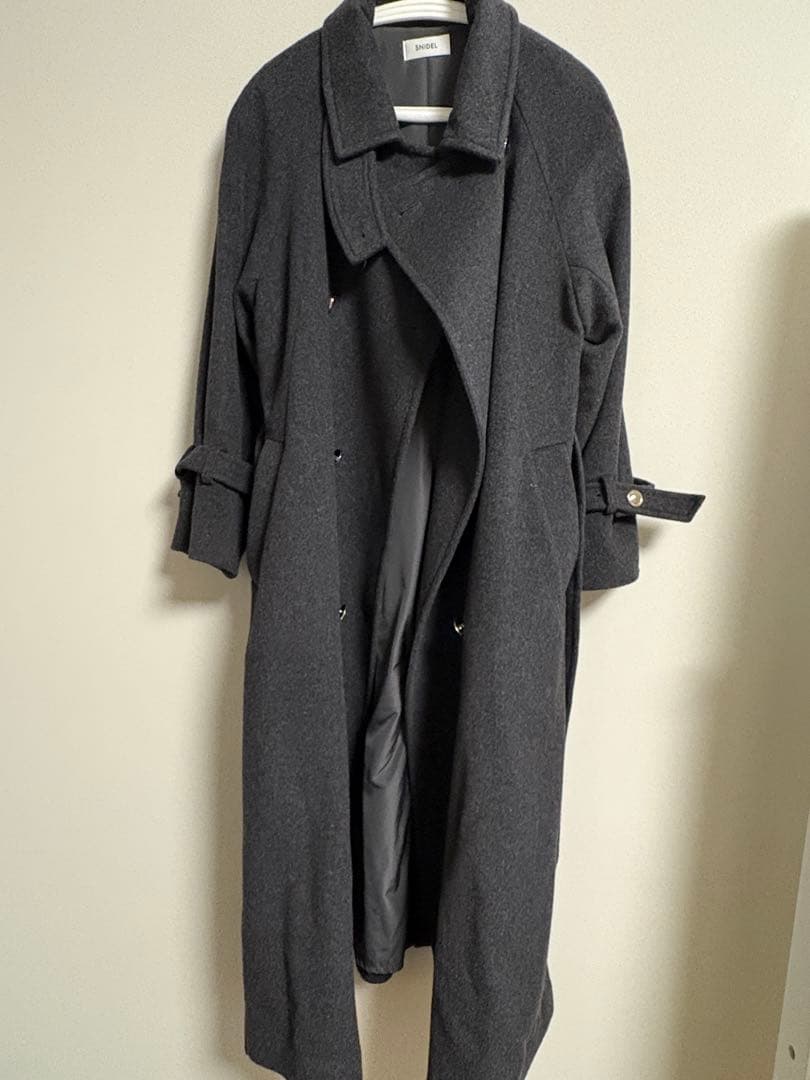 2025AW SNIDEL ウールカシミヤスタンドカラーコート