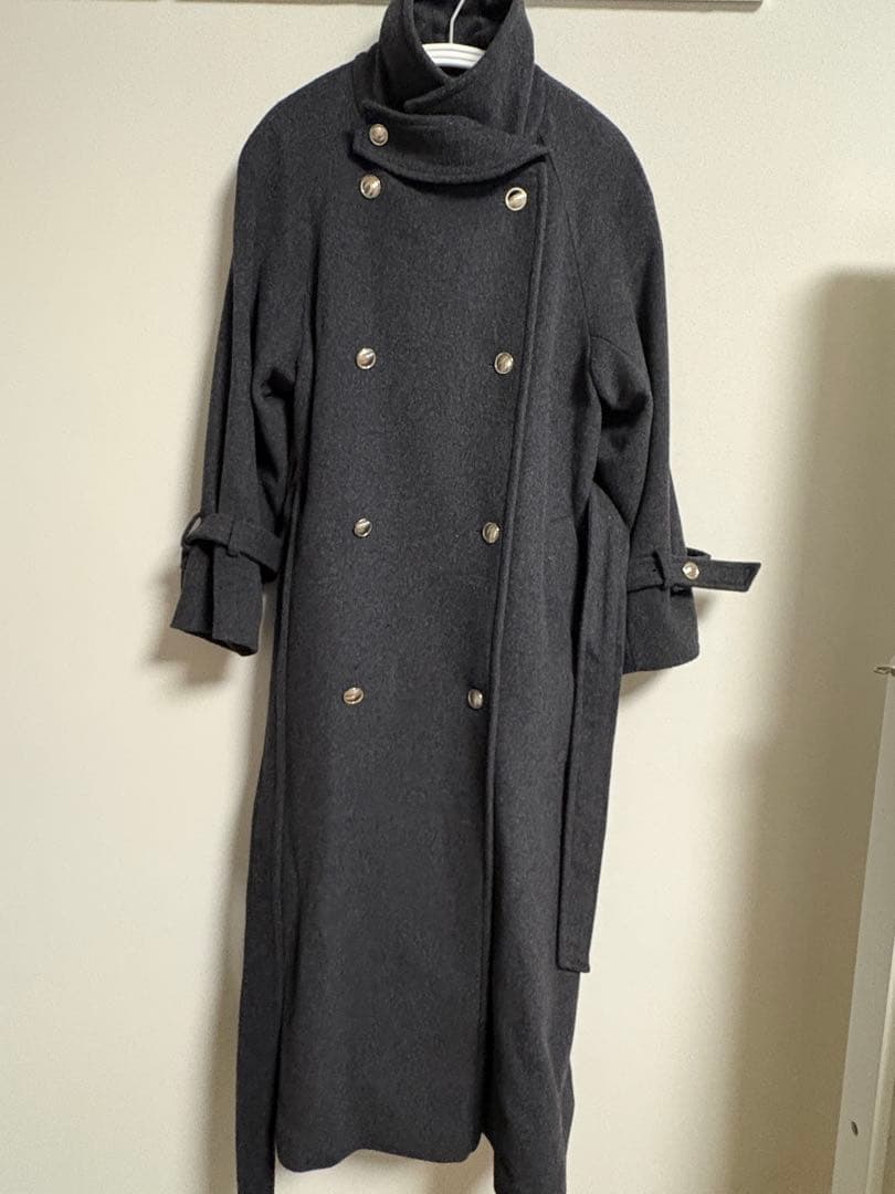 2025AW SNIDEL ウールカシミヤスタンドカラーコート