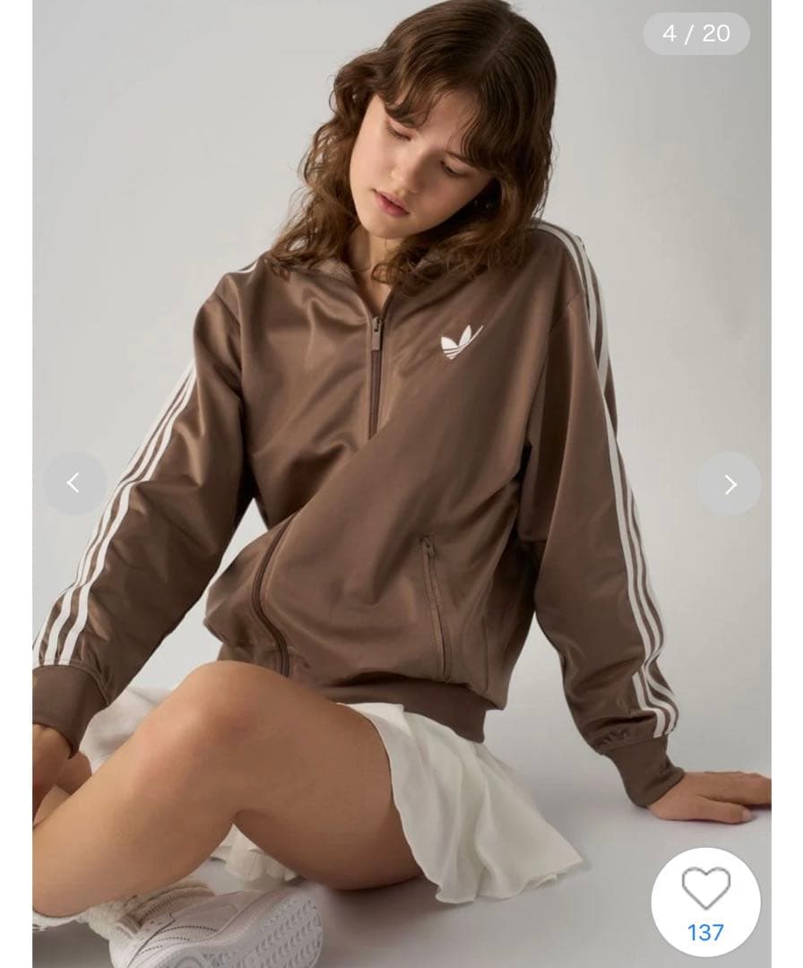 adidas×SNIDEL トラックジャケット