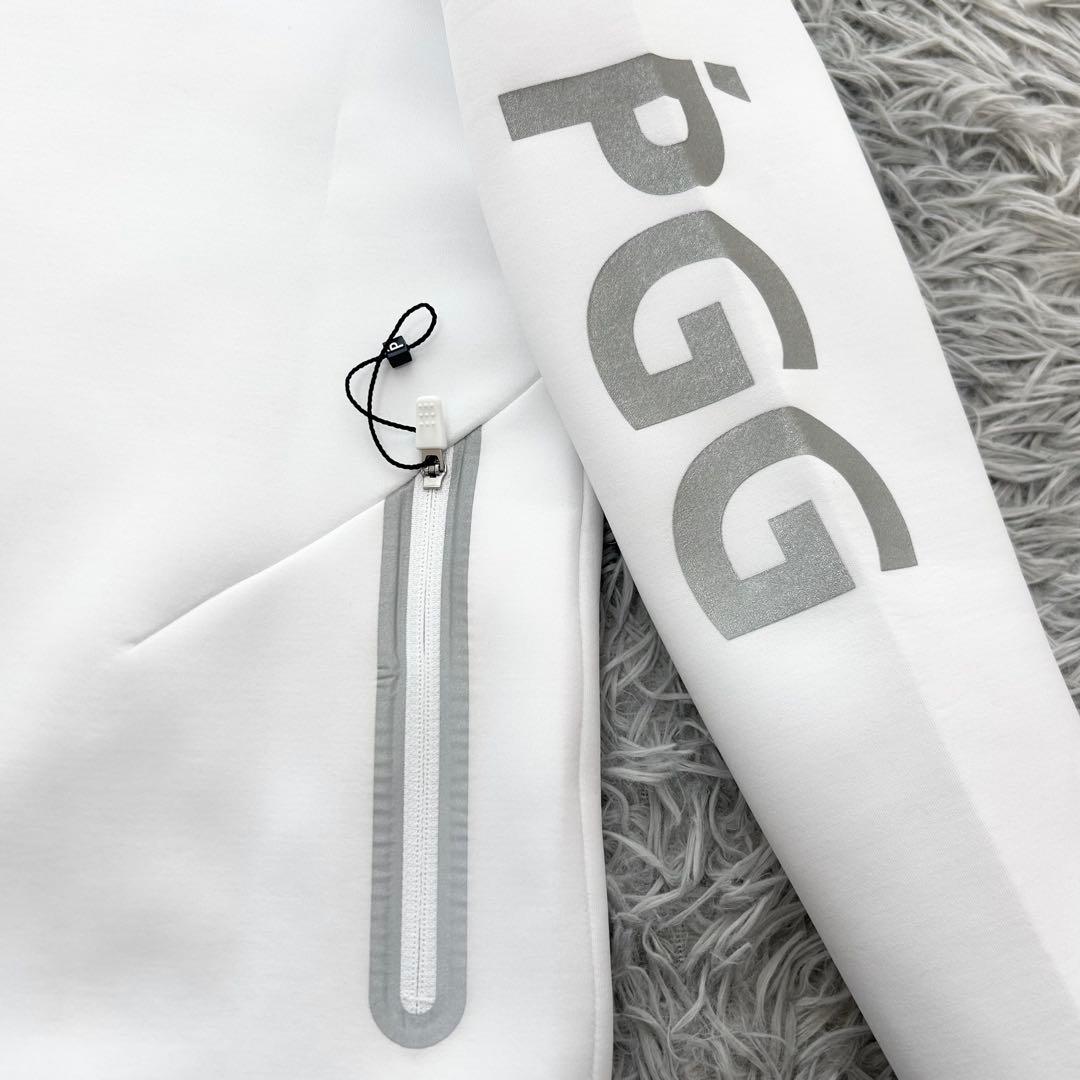 新品　PGG パーリーゲイツ　プルオーバー　ハイネック　カットソー　ホワイト　1