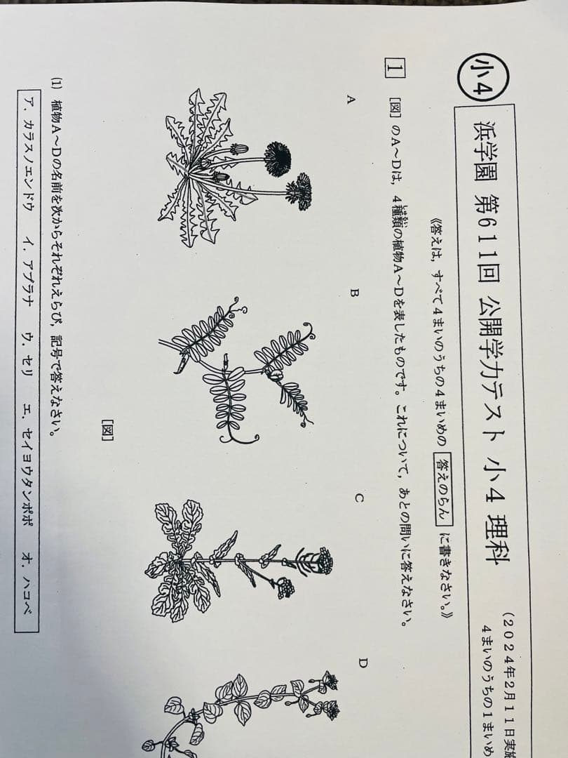 3年分 公開学力テスト 2022年〜2024年 小4 浜学園 4科目