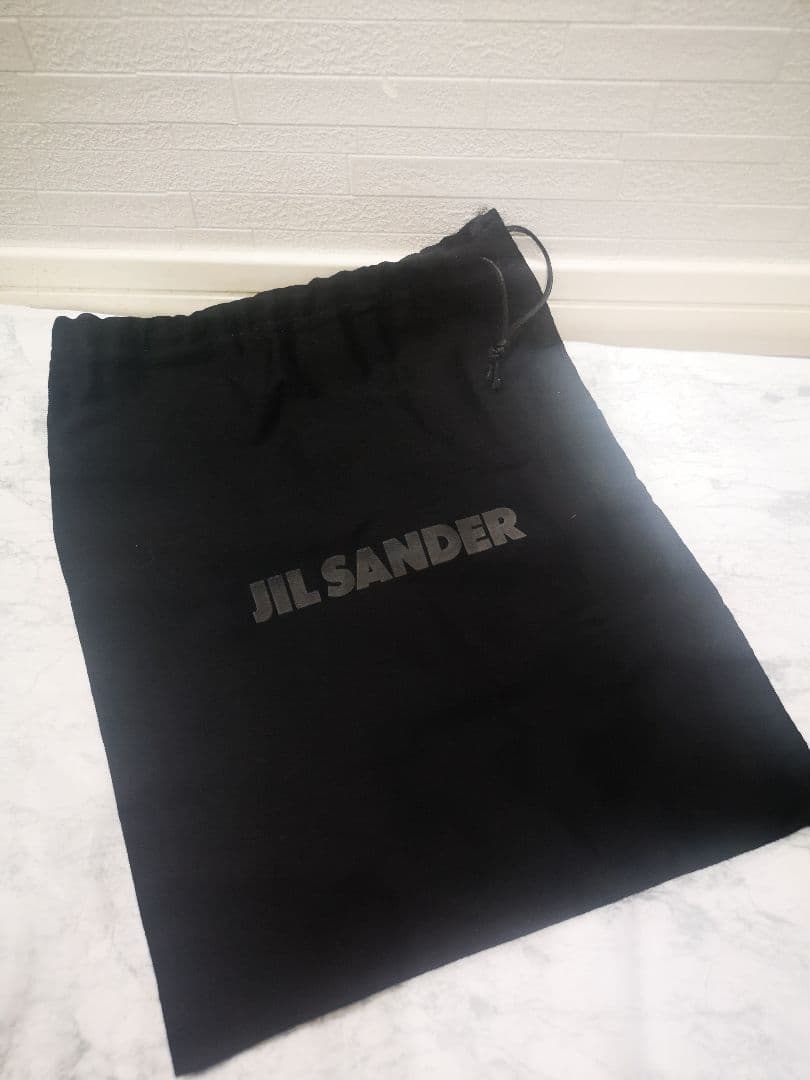 ジルサンダー ブラックベルベット フラットパンプス 37 23.5㎝