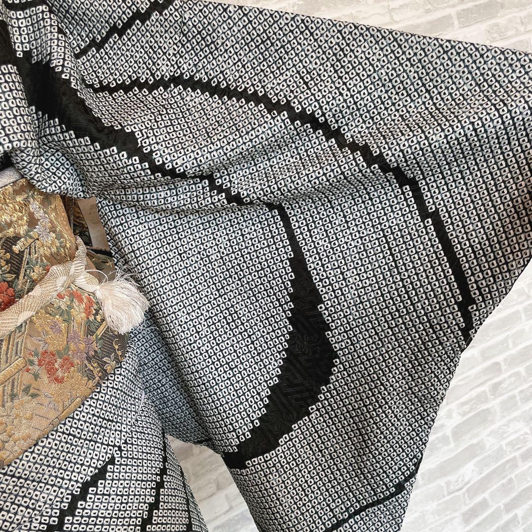 訪問着　フルセット　総絞り　波紋　入学式　卒業式　着物　Q2