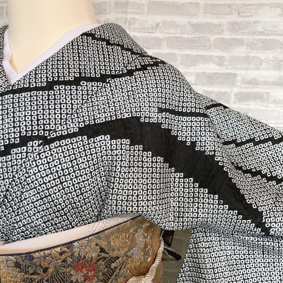 訪問着　フルセット　総絞り　波紋　入学式　卒業式　着物　Q2